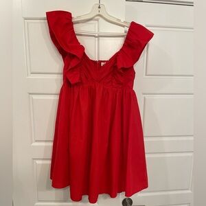 Red Babydoll Dress